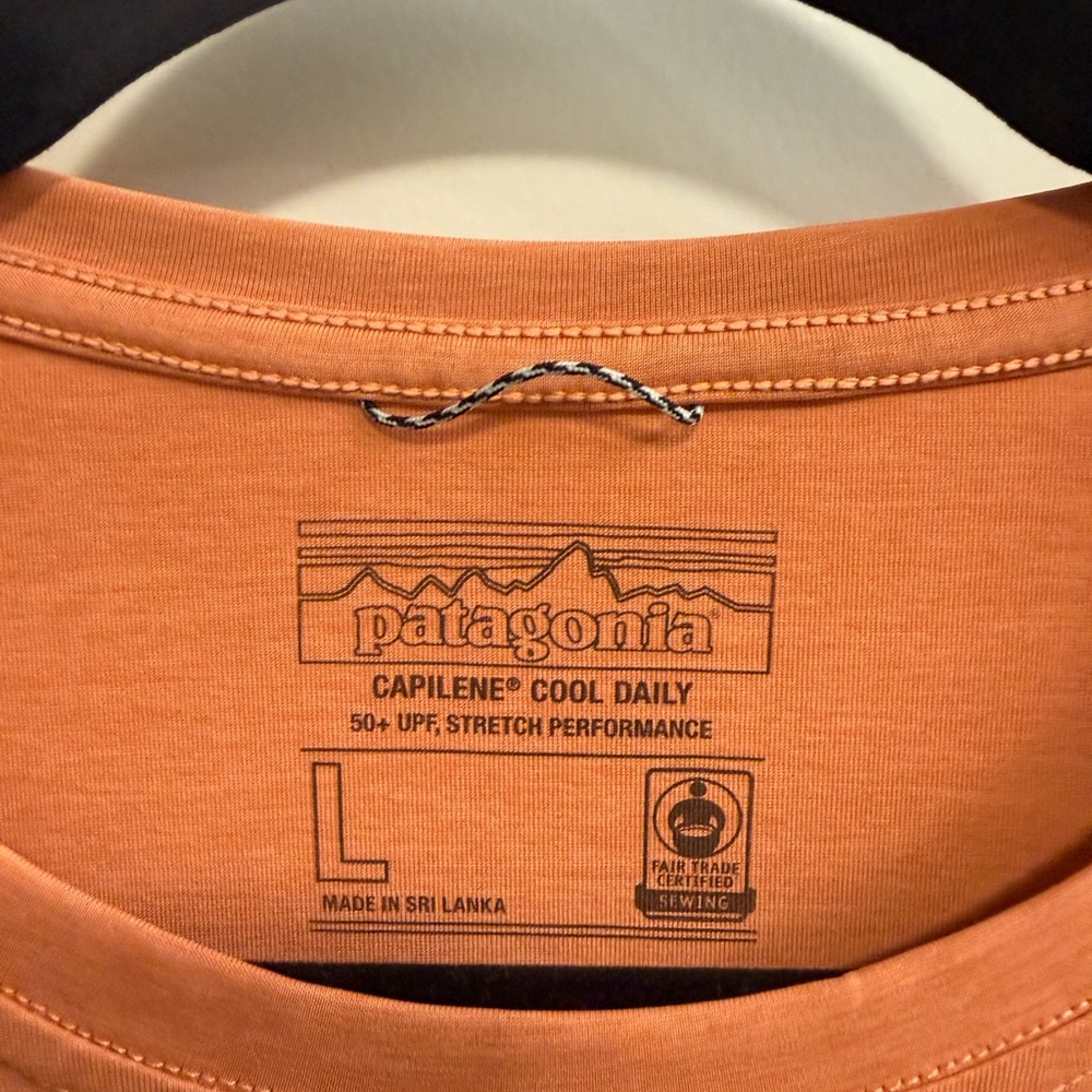 Patagonia Capilene Cool Daily Graphic Tee - Rust - Picture 2 of 2
